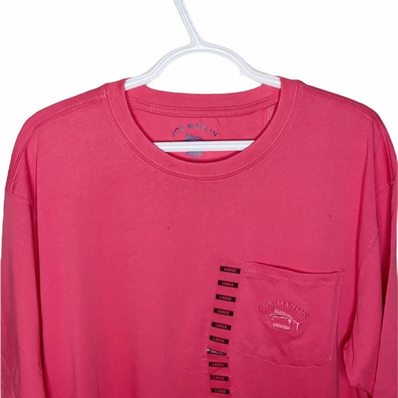 Joe Marlin unwind Crewneck embroidered pocket tee size L - Picture 3 of 7